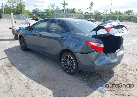 2014 Toyota Corolla S Plus из США, поврежденный, VIN 2T1BURHE0EC089387